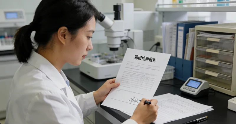 泰兴基因检测报告专业解读示意图