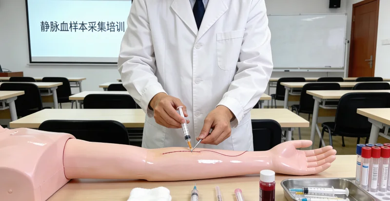 毕节医院护士进行静脉采血用于基