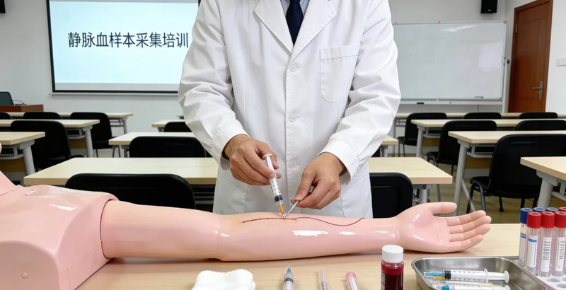 酒泉护士进行静脉采血用于基因检