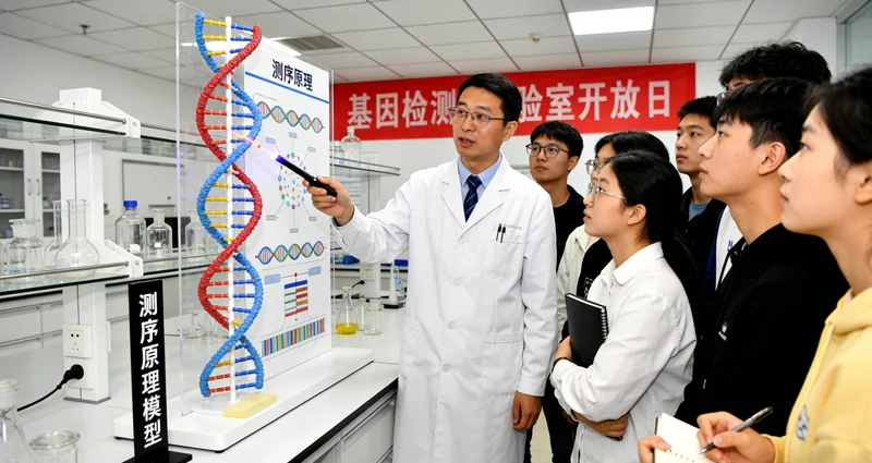基因检测实验室进行DNA数据分