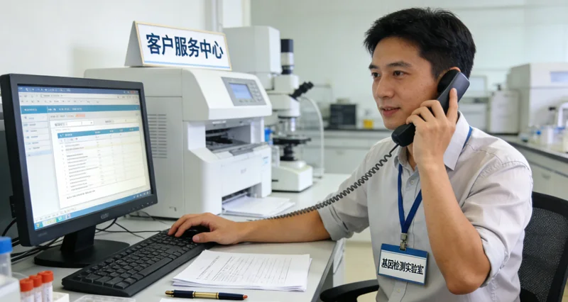 西苏旗患者与医生共同查看基因检