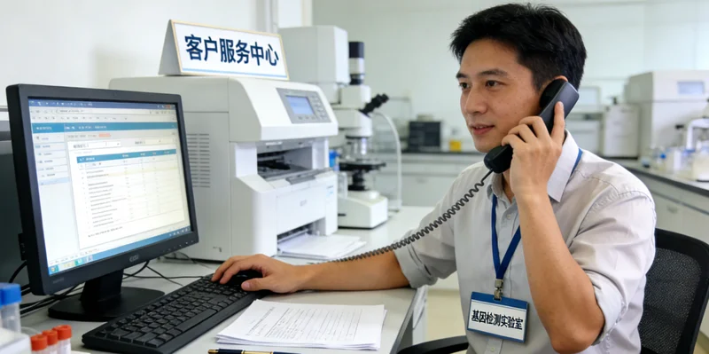 乌苏遗传咨询门诊医生与咨询者交