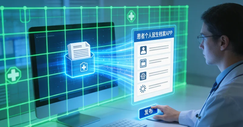 临湘女性在家族树下查看健康档案