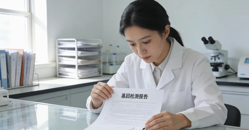 绥芬河年轻女性获得基因检测报告