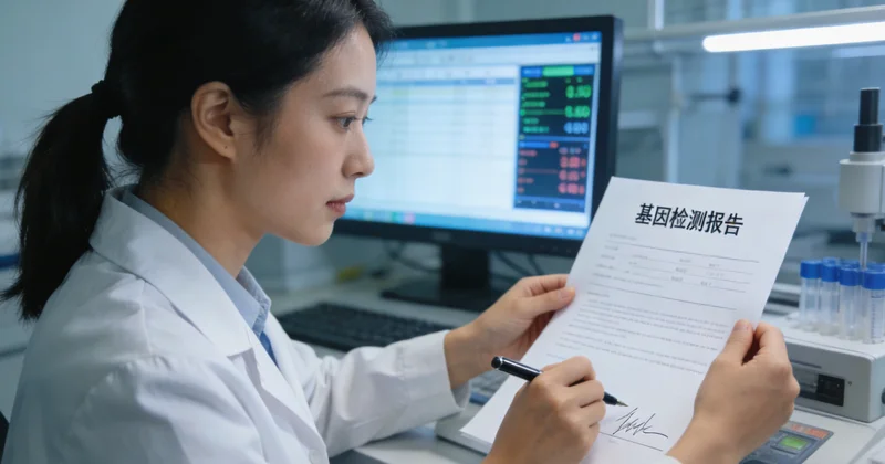 兰州患者查看基因检测报告与显微