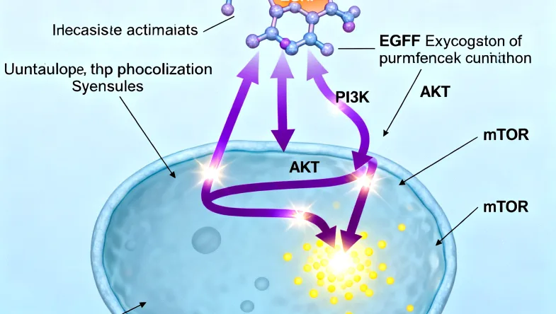基因序列与靶向药物分子结构匹配的动画示意图