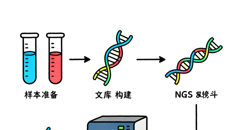 EGFR靶向药作用与T790M耐药机制示意图