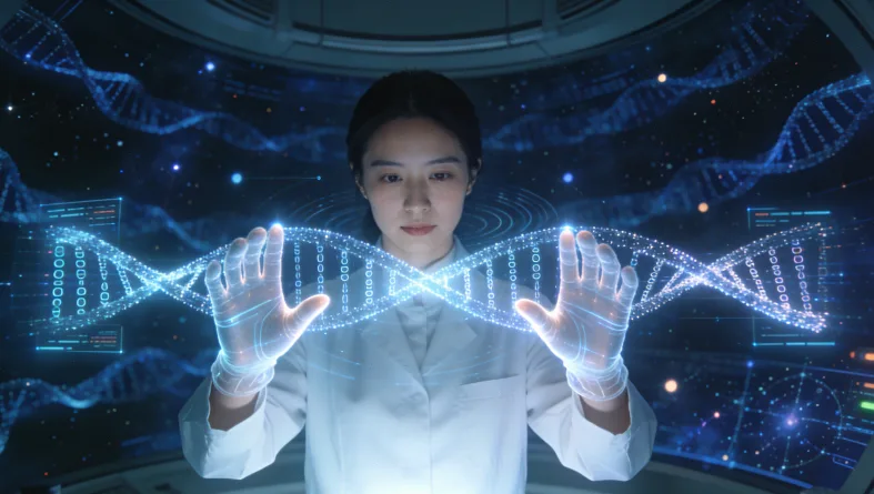 基因融合示意图：两条染色体异常连接