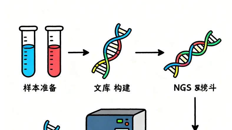 二代测序（NGS）工作流程简图
