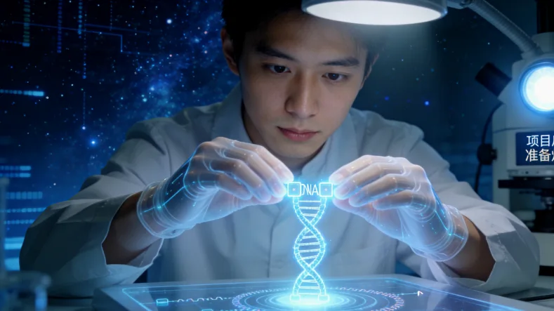 肿瘤组织切片与DNA提取过程图示