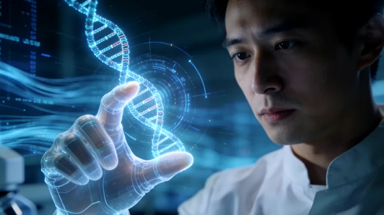 显微镜下MET基因FISH荧光信号点示例