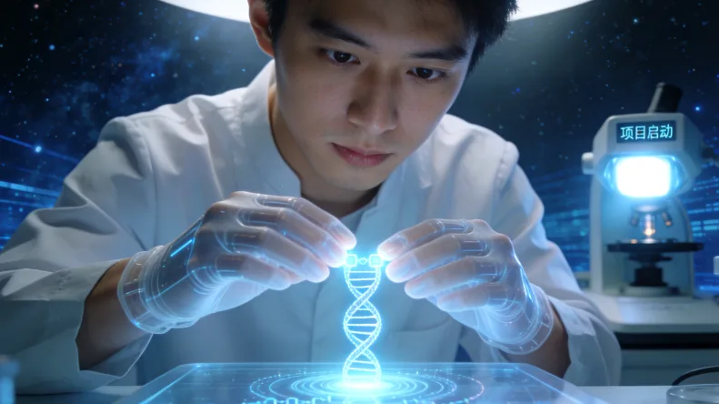 肿瘤组织切片与血液样本采集过程图示