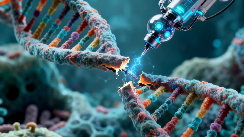 荧光原位杂交（FISH）检测结果显微图像