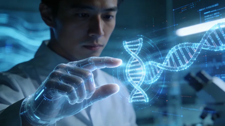 黑色素合成通路与关键基因示意图