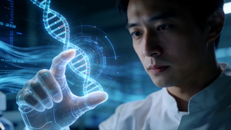 靶向药物精准作用于突变蛋白的分子模型图