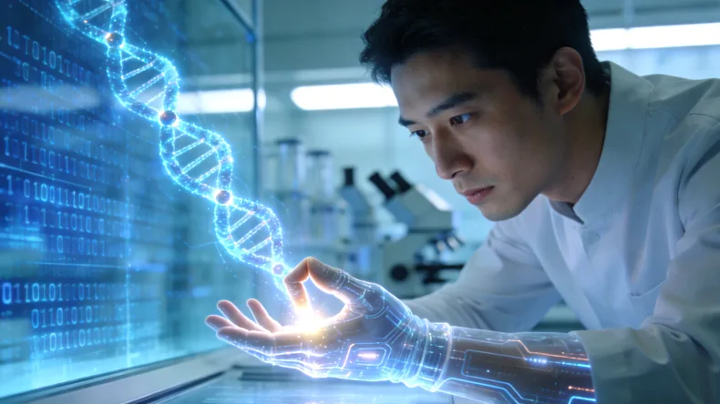 乳腺癌细胞与正常细胞基因表达对比示意图