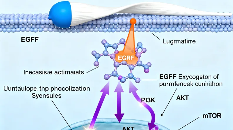 乳腺癌病理切片与基因符号示意图
