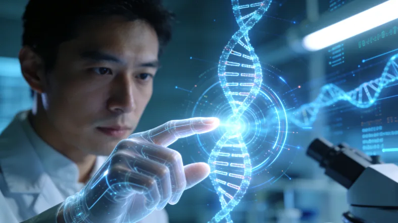 合规基因检测样本采集操作现场特写