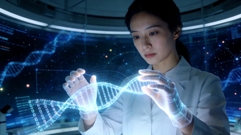 高通量测序实验室内部工作场景