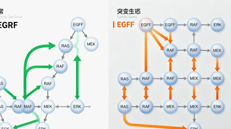 KRAS基因作用机制示意图