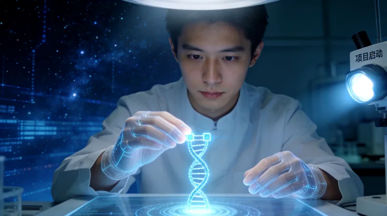 基因检测样本采集过程示意