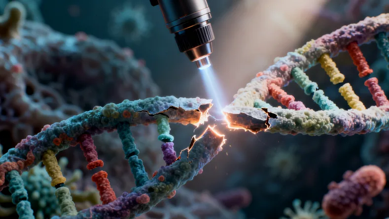 专业遗传咨询师与咨询者进行一对一沟通