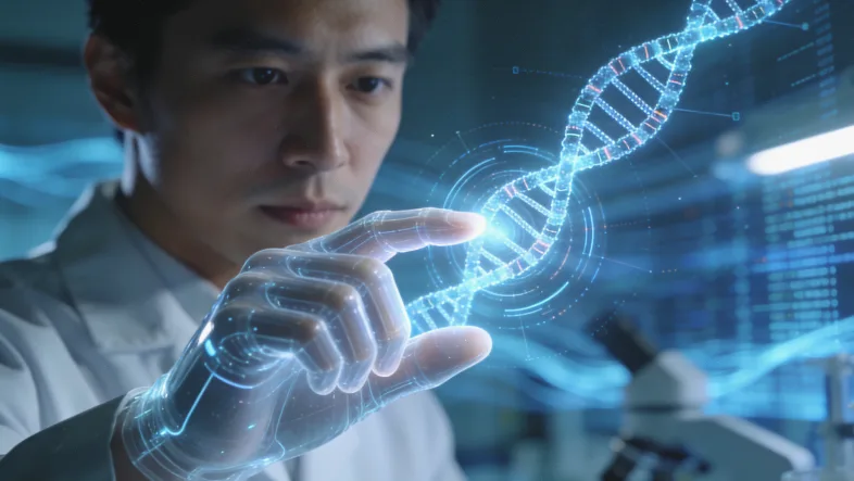 专业人员正在进行无痛口腔拭子样本采集