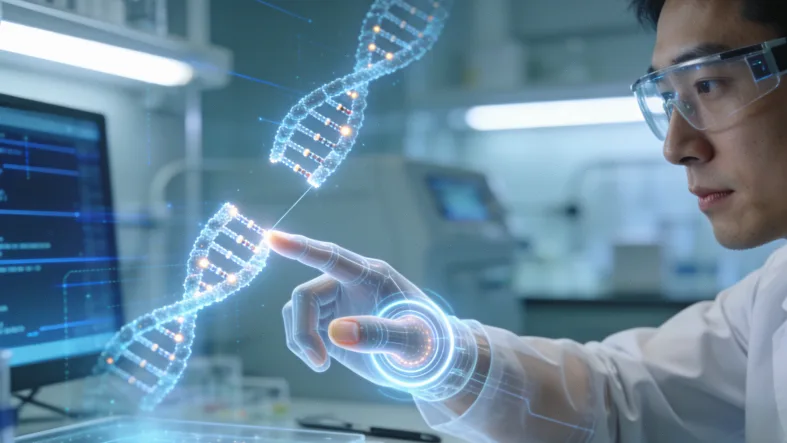 遗传咨询师与居民面对面沟通场景