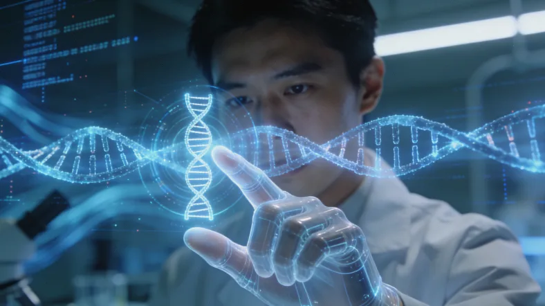 遗传咨询师与居民面对面沟通场景