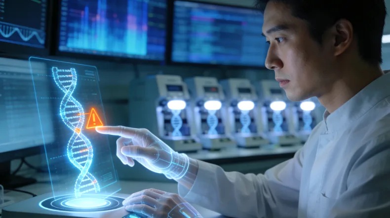 遗传咨询师与客户进行面对面沟通