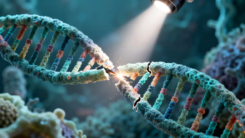 靶向药精准作用于癌细胞示意图