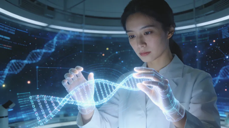 高通量测序实验室内部工作场景