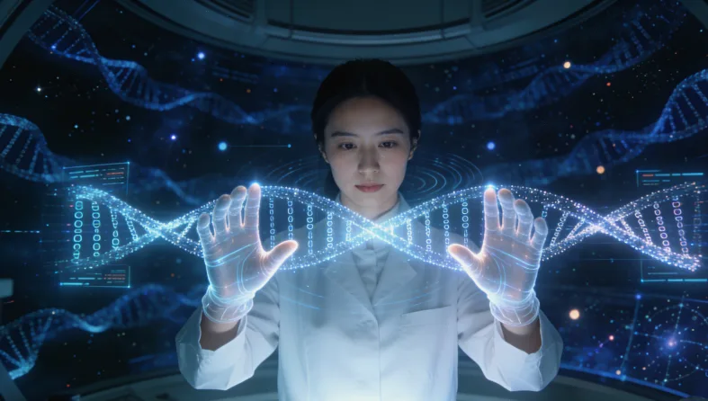 肺癌全基因检测实验室工作场景