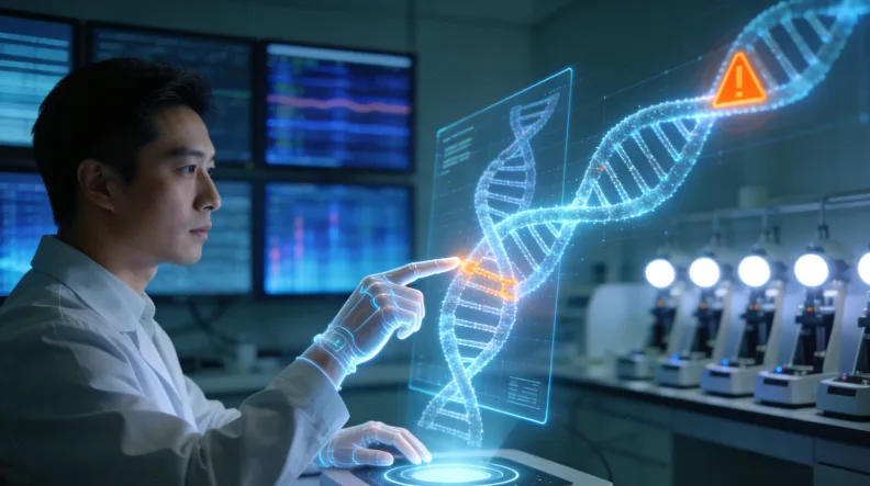 正规基因检测样本采集操作特写