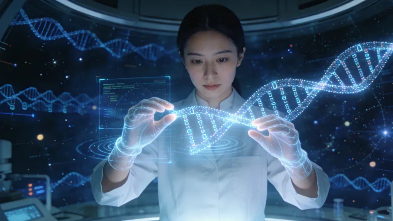 基因双螺旋结构示意图