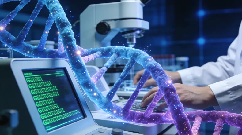 遗传咨询师与客户进行检测前沟通示意图