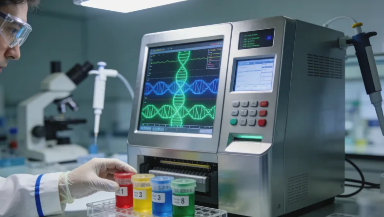 肿瘤组织样本切片与蜡块示意图