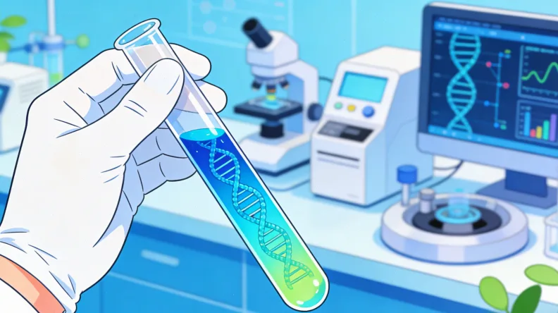 正规实验室基因测序仪工作状态特写