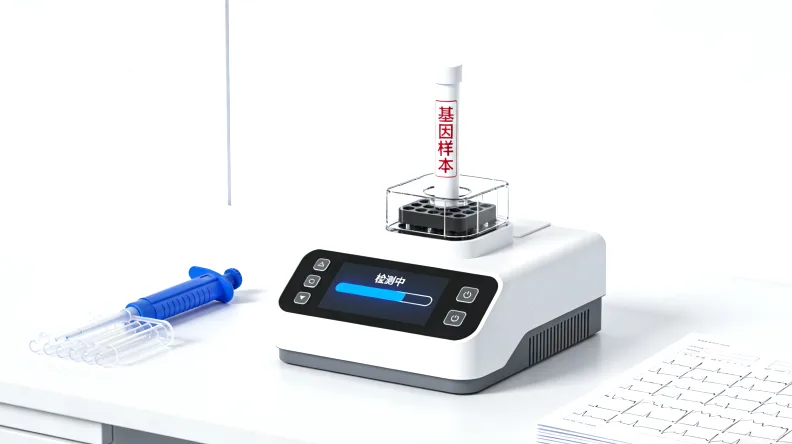 实验室技术人员进行基因测序操作