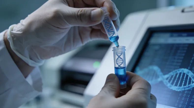 基因检测采样过程实拍