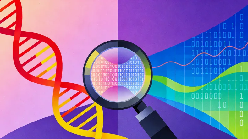 基因测序实验室工作场景