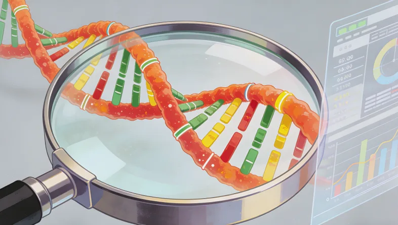 基因检测咨询师与客户进行面对面沟通