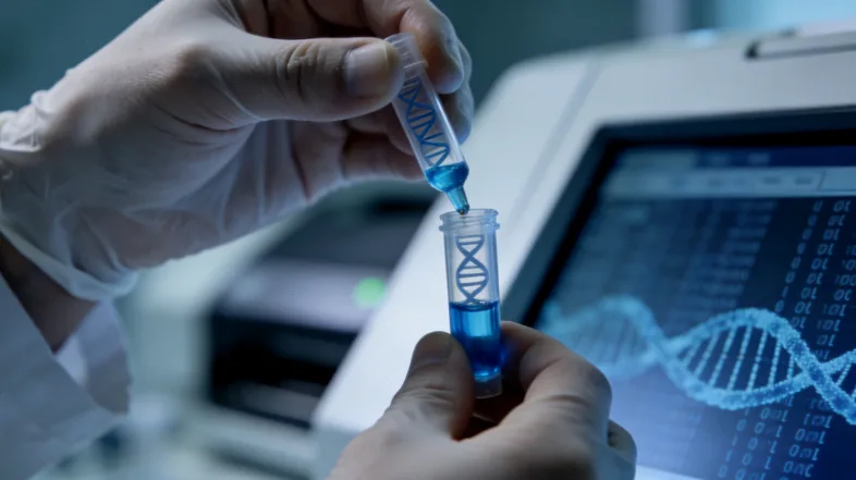 专业人员进行样本采集操作