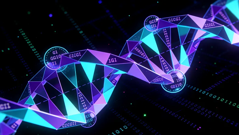 基因测序实验室工作场景