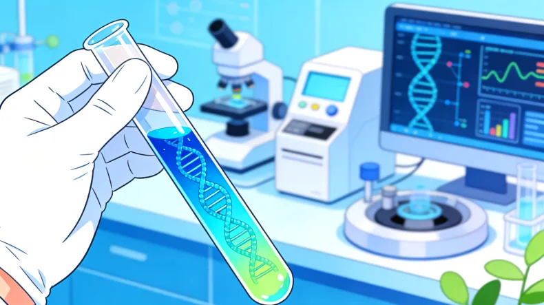 基因检测类比猎人瞄准靶点示意图