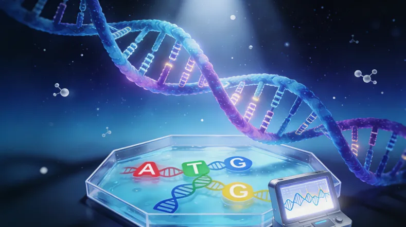 基因检测实验室内部工作场景