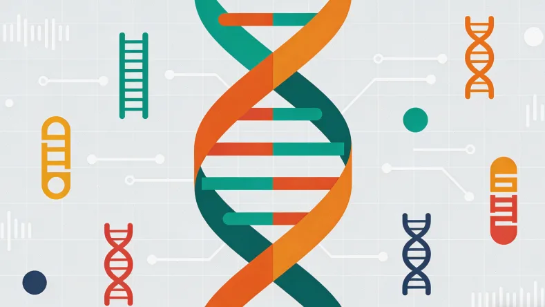 基因融合示意图：两段错误连接的DNA