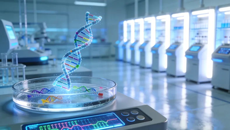 肺癌多基因检测(NGS)全流程示意图