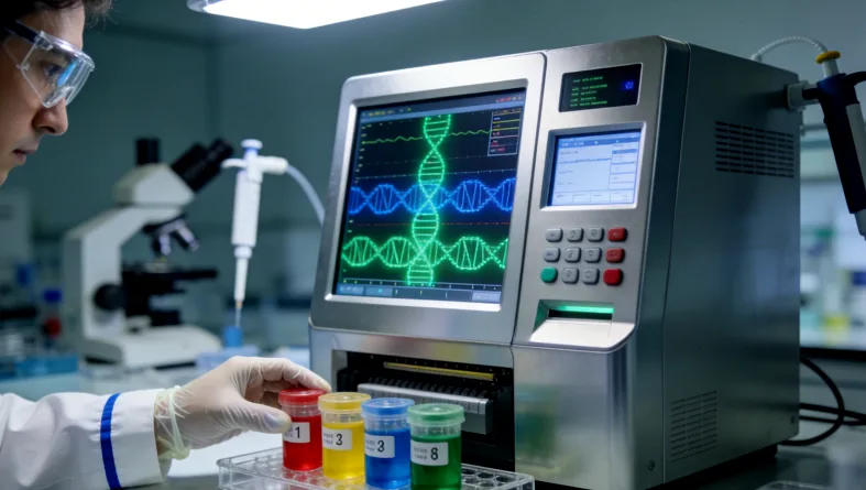 基因检测从抽血到报告的简易流程图