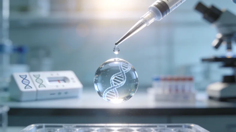 基因检测实验室内部NGS测序仪工作场景